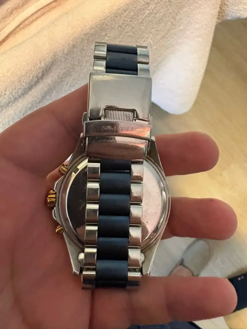 Reloj Tempus plateado, dorado y azul - 2