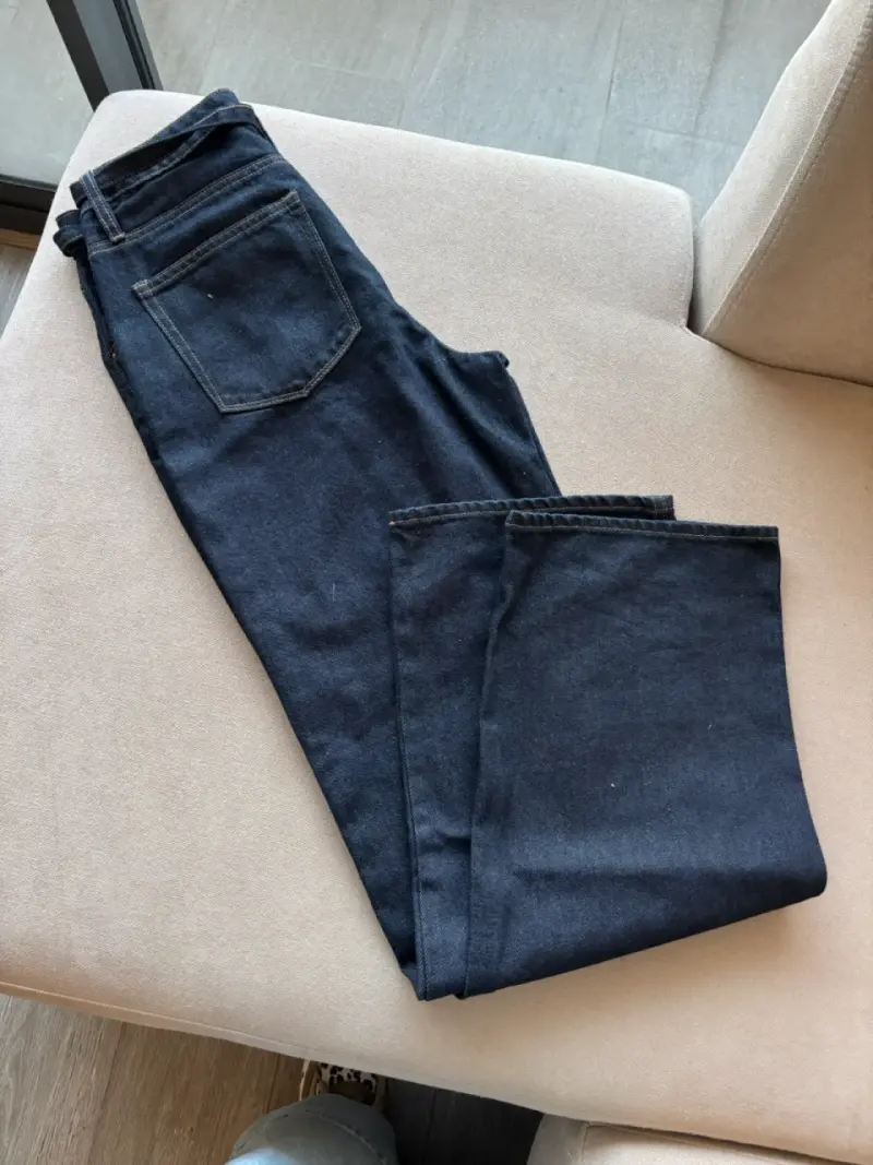 Jeans Lola azul oscuro con cinturón ajustable - 3