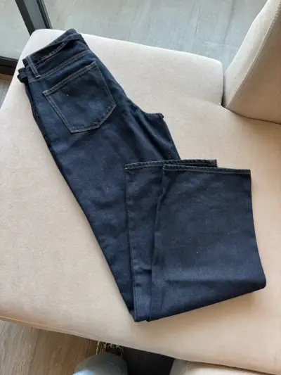 Jeans Lola azul oscuro con cinturón ajustable - miniatura 3