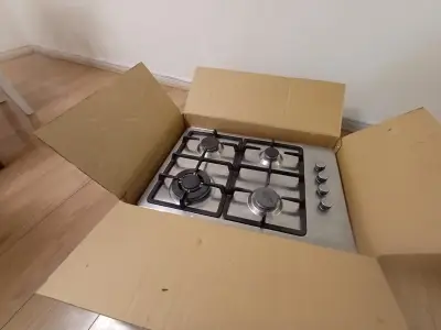 Encimera a gas de acero inoxidable 4 quemadores - miniatura 3