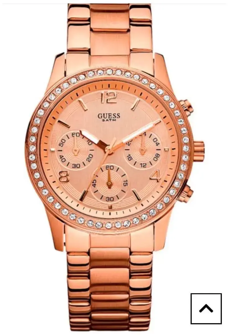Reloj dorado Guess con cristales - 2