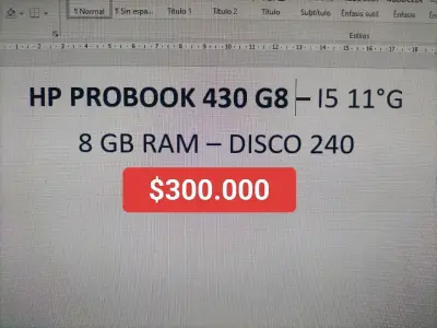 Laptop HP ProBook Intel Core i5 11Gen - miniatura 5