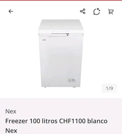 Freezer Nex 100 litros blanco CHF1100 - miniatura 1