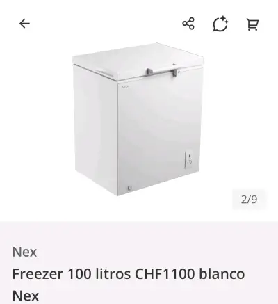 Freezer Nex 100 litros blanco CHF1100 - miniatura 2