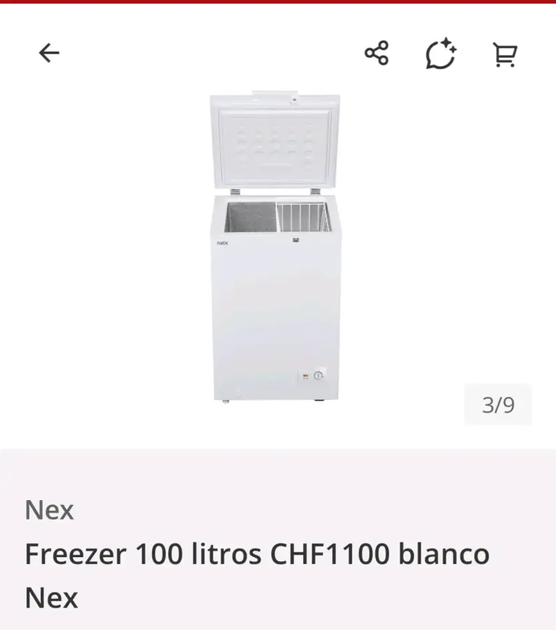 Freezer Nex 100 litros blanco CHF1100 - 3
