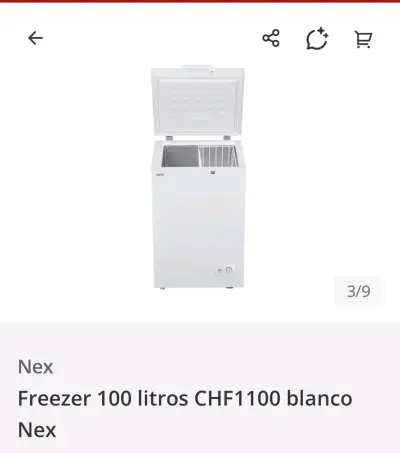 Freezer Nex 100 litros blanco CHF1100 - miniatura 3
