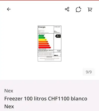 Freezer Nex 100 litros blanco CHF1100 - miniatura 6
