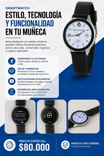 Smartwatch Power G4 con pantalla nítida - miniatura 1