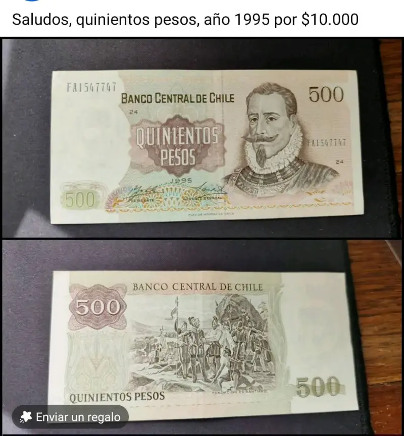 Colección de billetes chilenos antiguos - 5