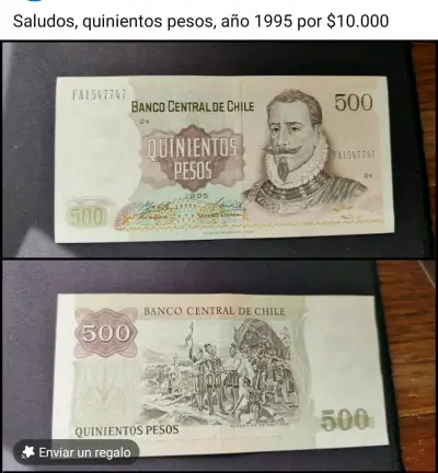 Colección de billetes chilenos antiguos - miniatura 5
