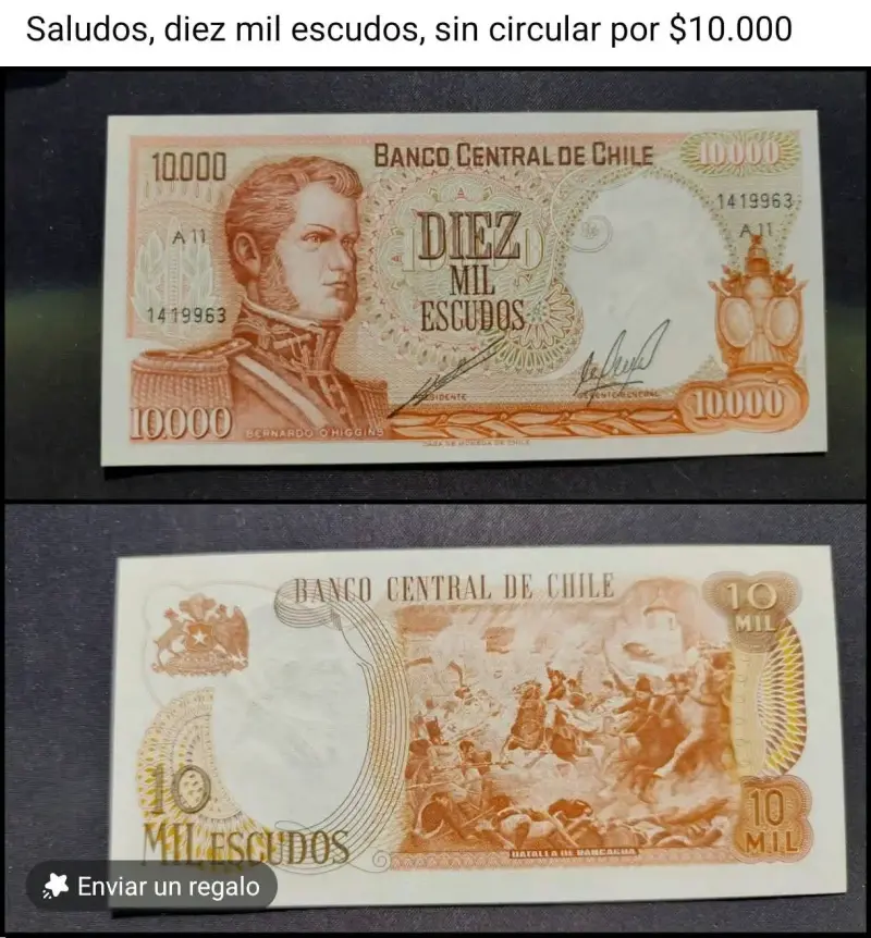 Colección de billetes chilenos antiguos - 6