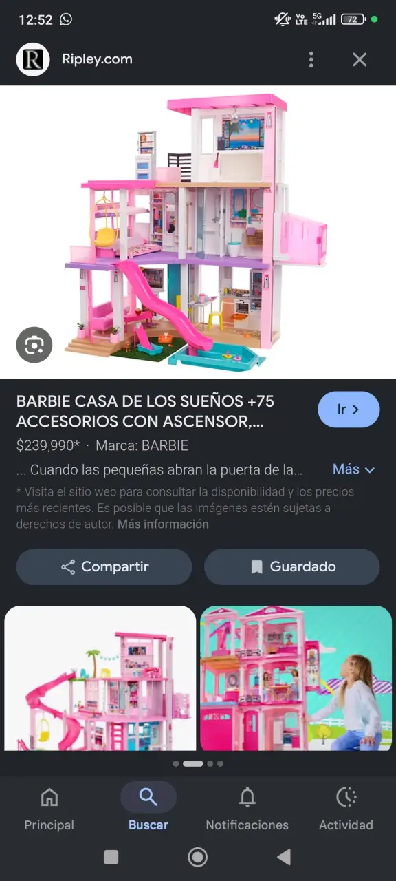 Casa de los Sueños Barbie con accesorios