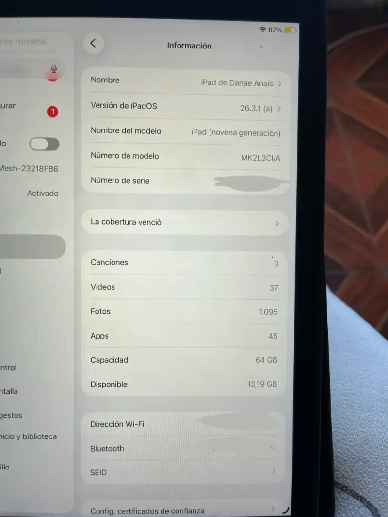 Ipad 9na generación + apple pencil con detalles. - 2