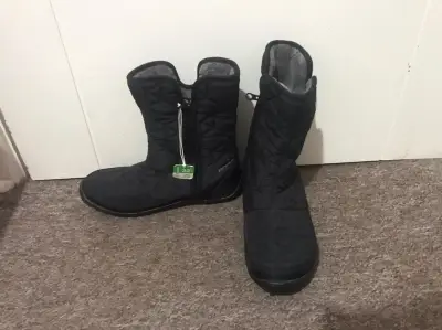 Botas de invierno Columbia negras acolchadas - miniatura 3