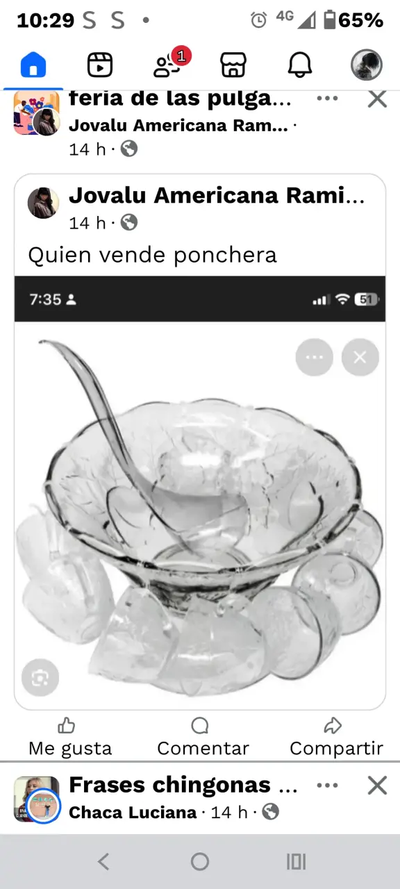 Set de ponchera de vidrio con cucharón