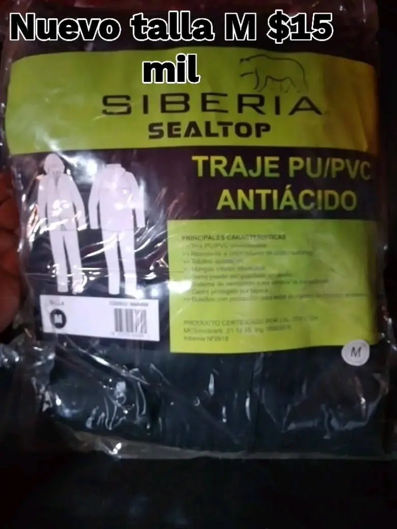 Traje antiácido Siberia SealTop talla M