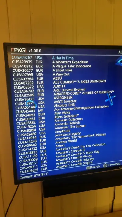 Pantalla de selección de videojuegos PS4 - miniatura 3