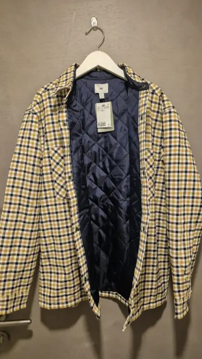 Camisa acolchada a cuadros H&M HOMBRE - miniatura 3