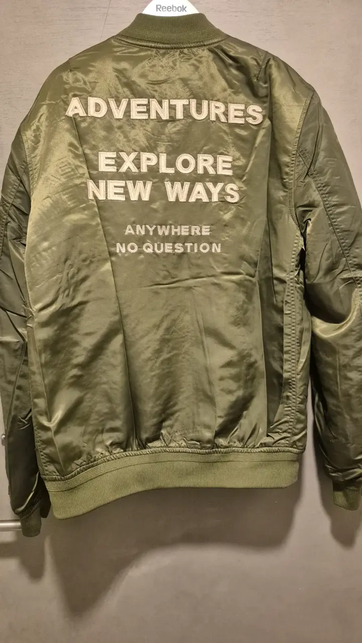 Chaqueta bomber verde HOMBRE talla M - 5