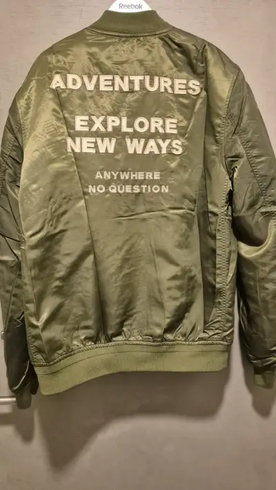 Chaqueta bomber verde HOMBRE talla M - miniatura 5