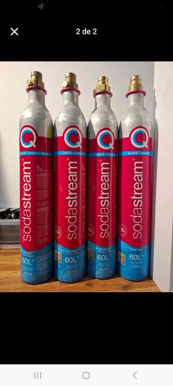 Recargas de CO2 Sodastream Quick Connect 60L