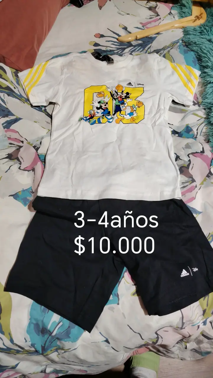 Conjunto infantil Disney Adidas 3-4 años