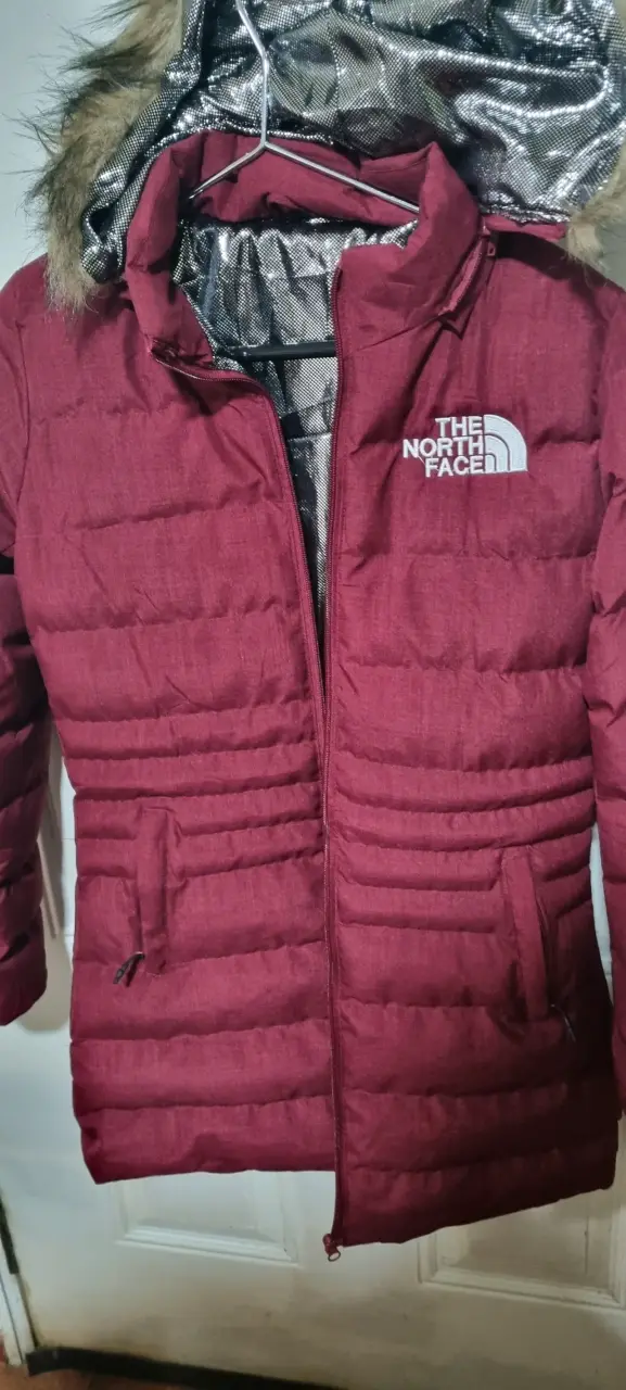 Parka The North Face burdeo con capucha replica - 2
