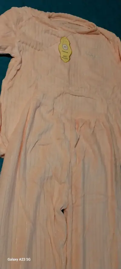 Pijama de polar color durazno para mujer - miniatura 2
