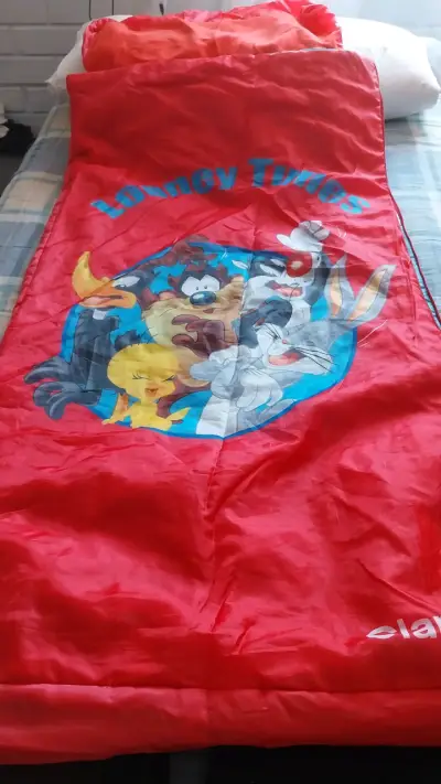 Saco de dormir infantil Looney Tunes rojo - miniatura 1