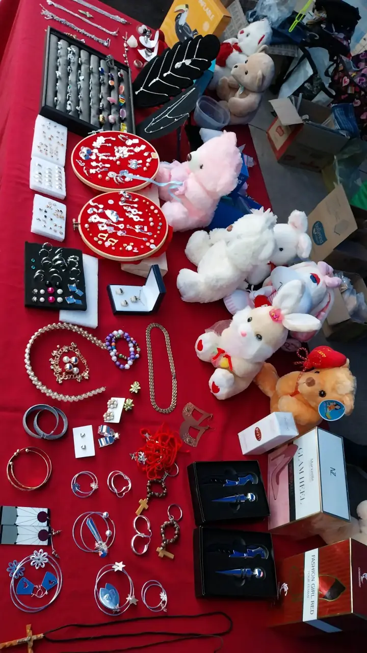 Set de aros bañados en plata variados - 3