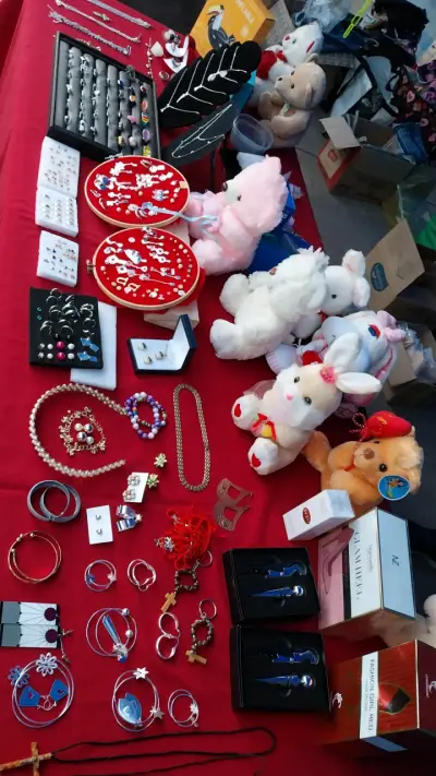 Set de aros bañados en  plata variados - miniatura 3