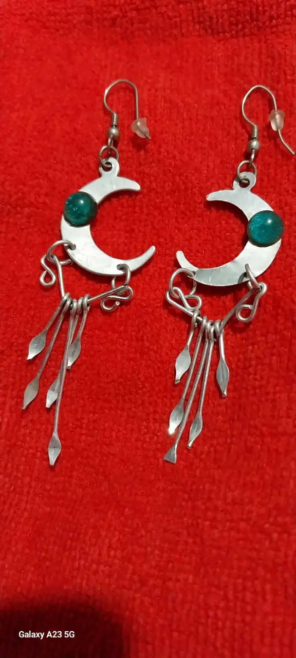 Set de aros bañados en plata variados - 4