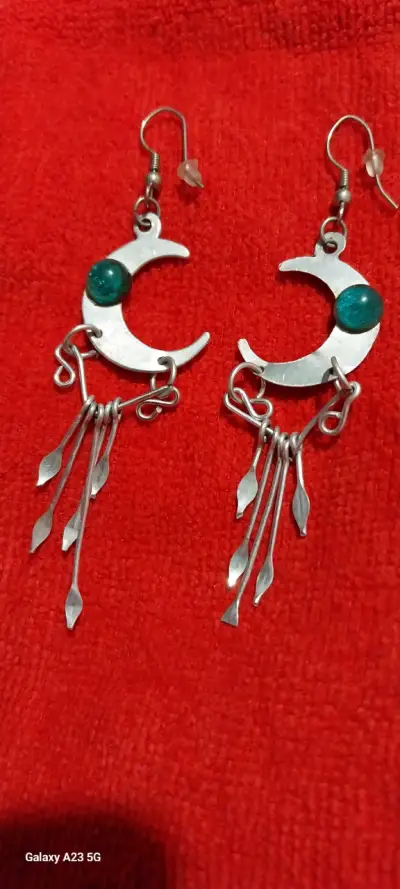Set de aros bañados en  plata variados - miniatura 4