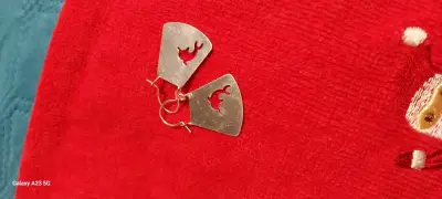 Set de aros bañados en  plata variados - miniatura 6