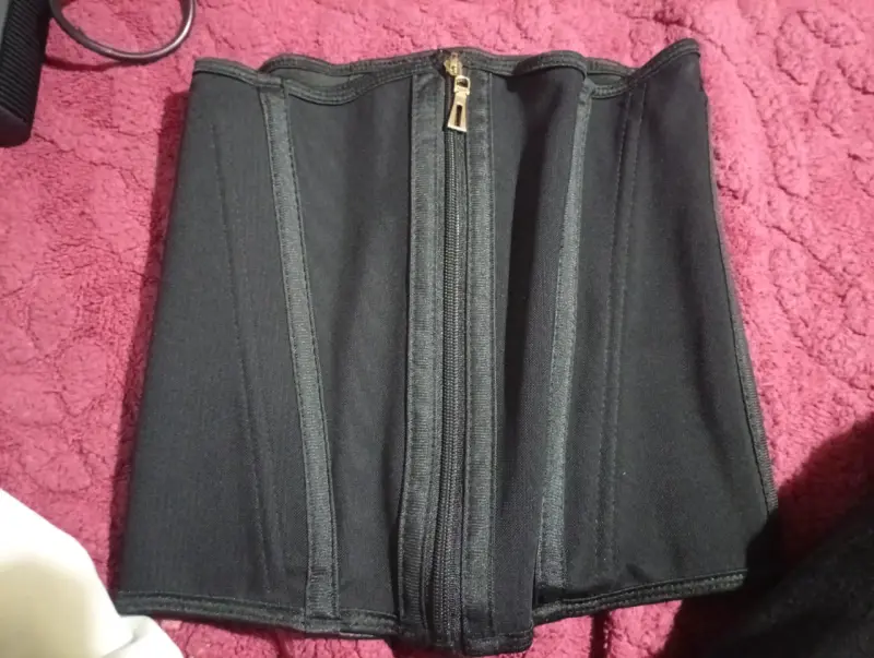 Faja reductora negra con cierre - 1
