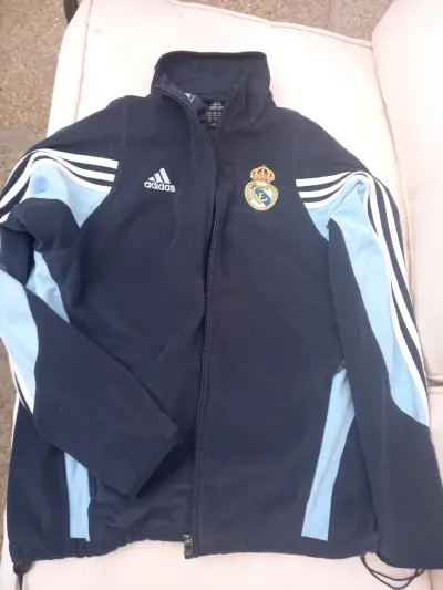 Chaqueta Adidas Real Madrid azul y celeste - miniatura 1