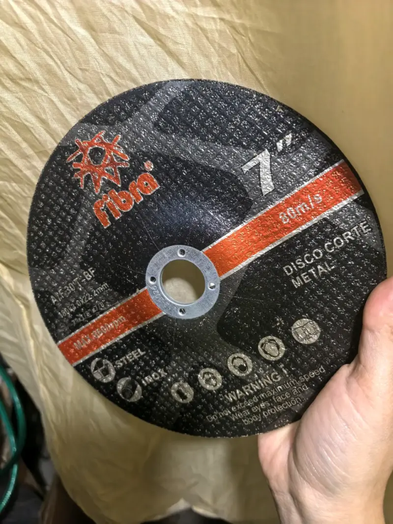46 Discos de corte metal 7 pulgadas Fibra