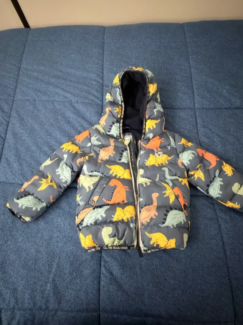 Parka niño estampado de dinosaurios - Talla 2 - 1