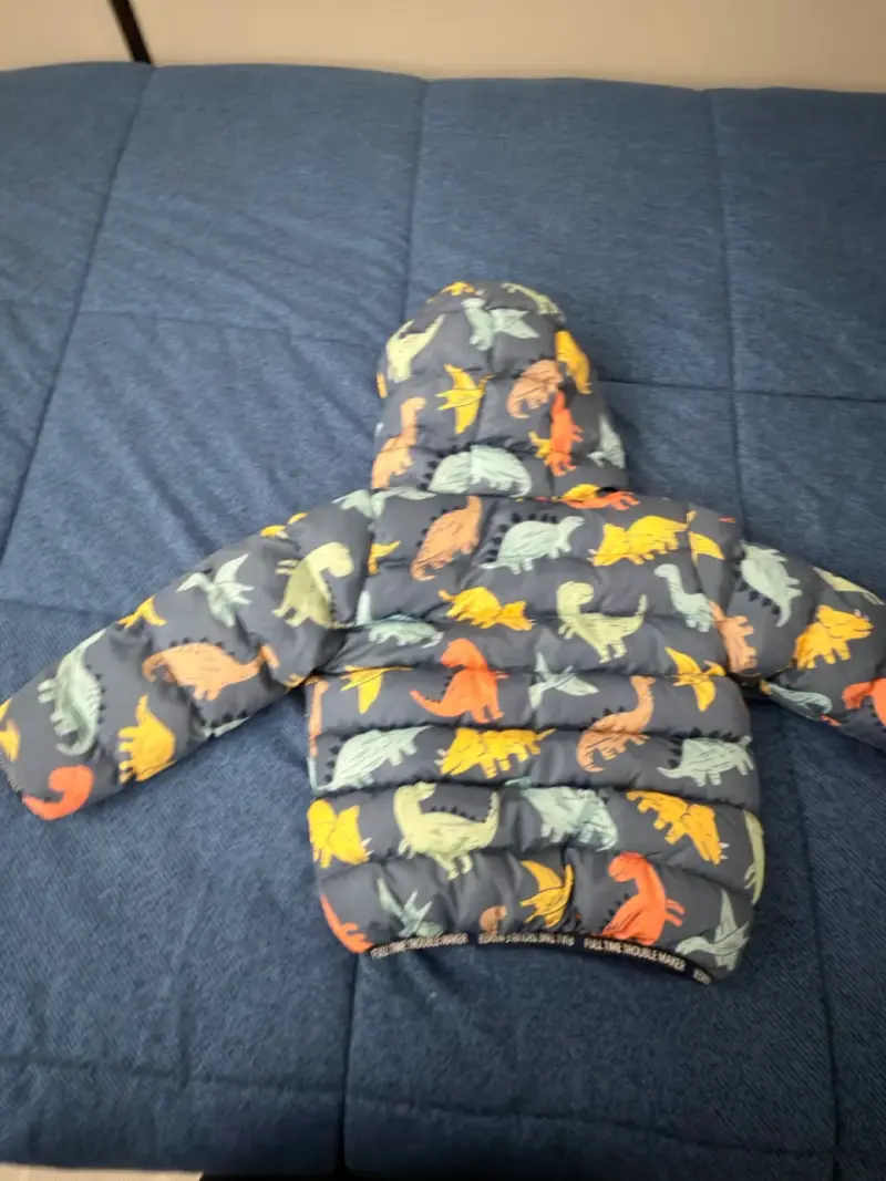 Parka niño estampado de dinosaurios - Talla 2 - 2