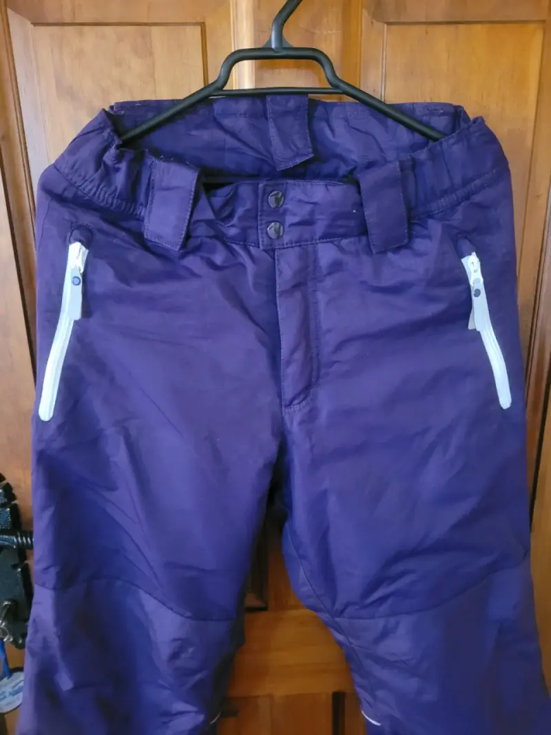 Pantalones térmicos morados impermeables M - 1