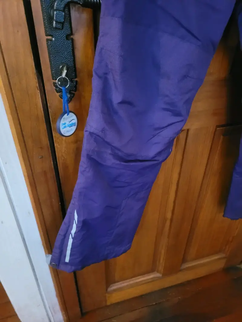Pantalones térmicos morados impermeables M - 2