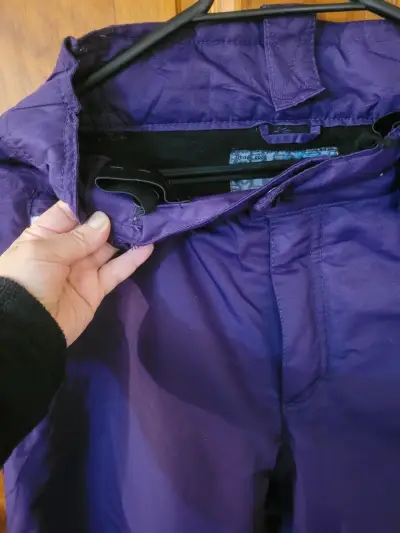 Pantalones térmicos morados impermeables M - miniatura 3