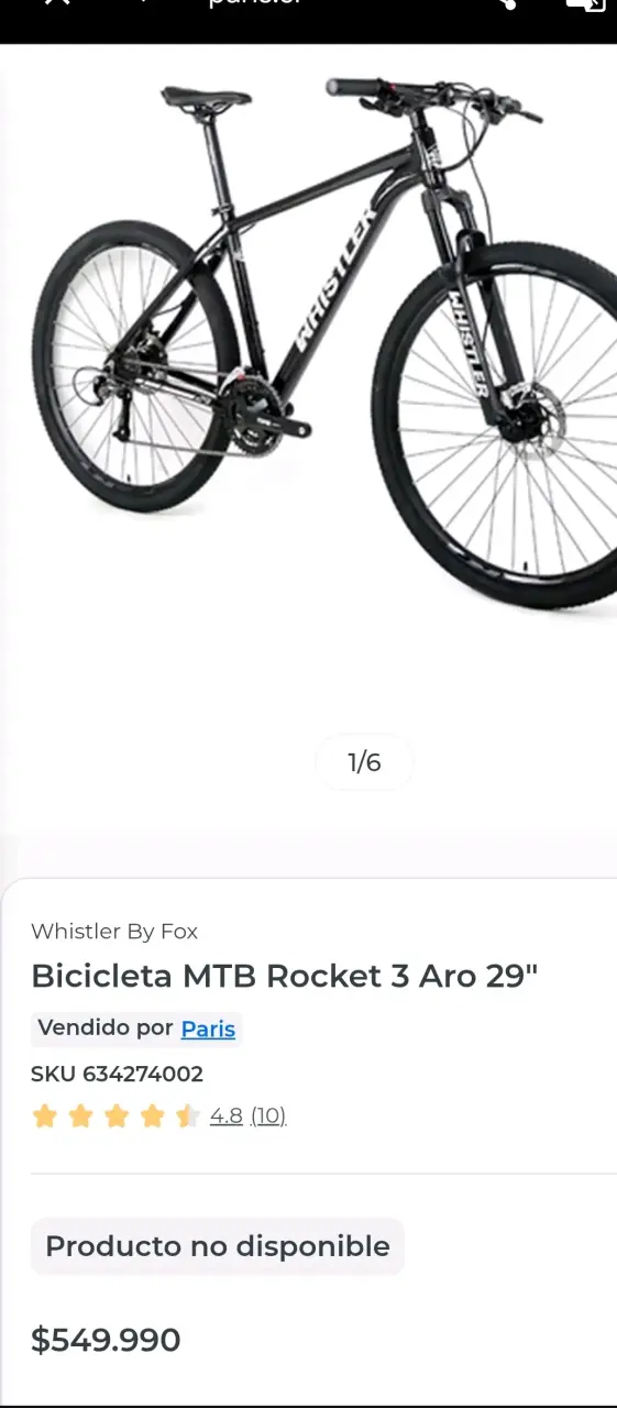 Bicicleta MTB Whistler Rocket 3 Aro 29" - 1