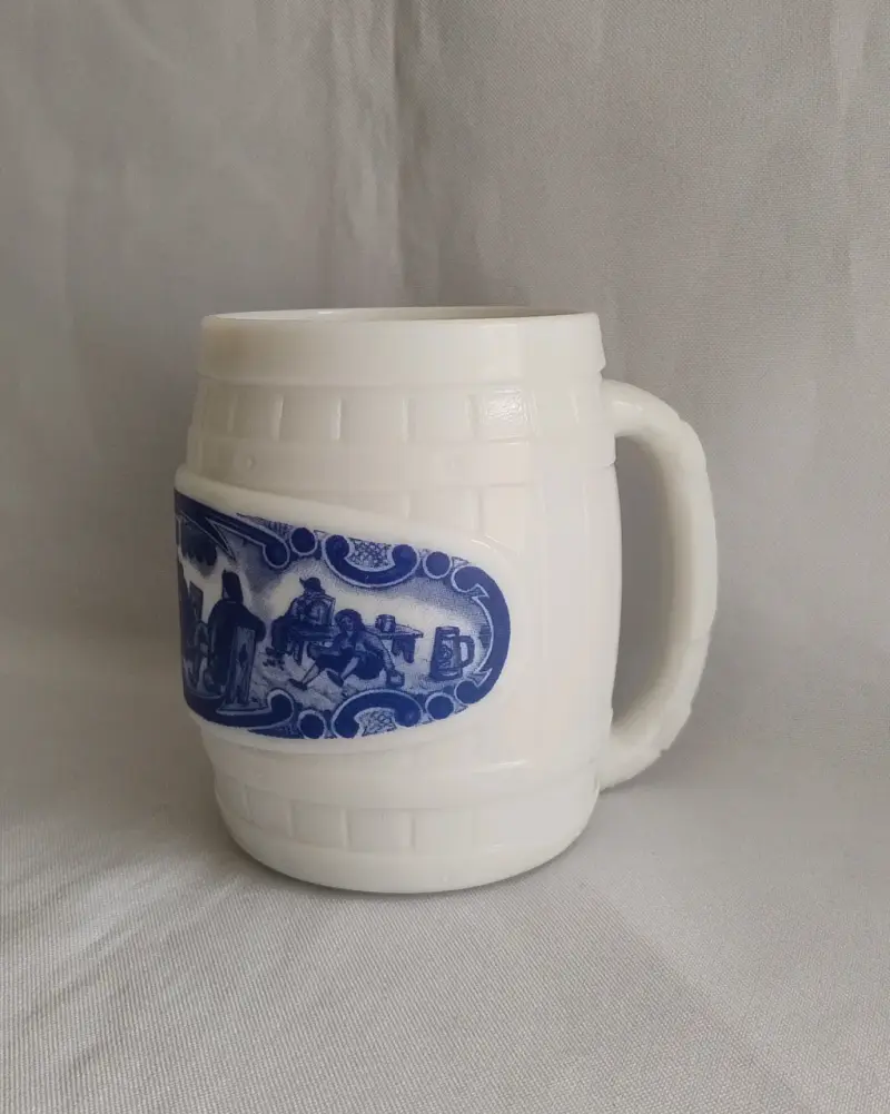 chopero o jarro Milk Glass vintage - 1
