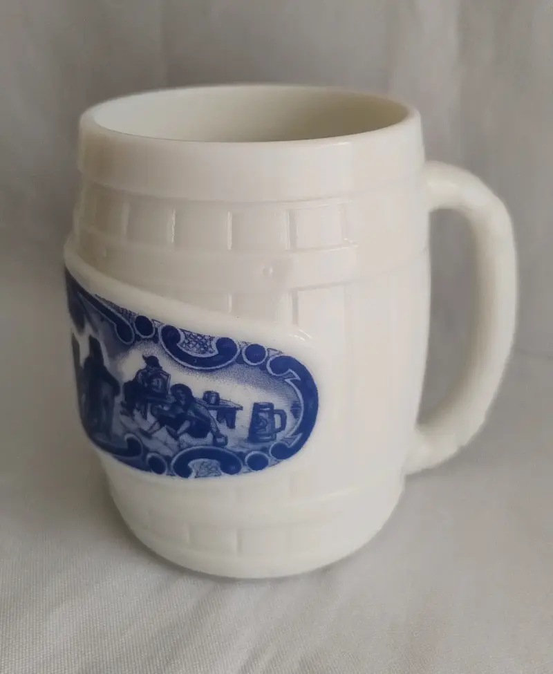 chopero o jarro Milk Glass vintage - 2