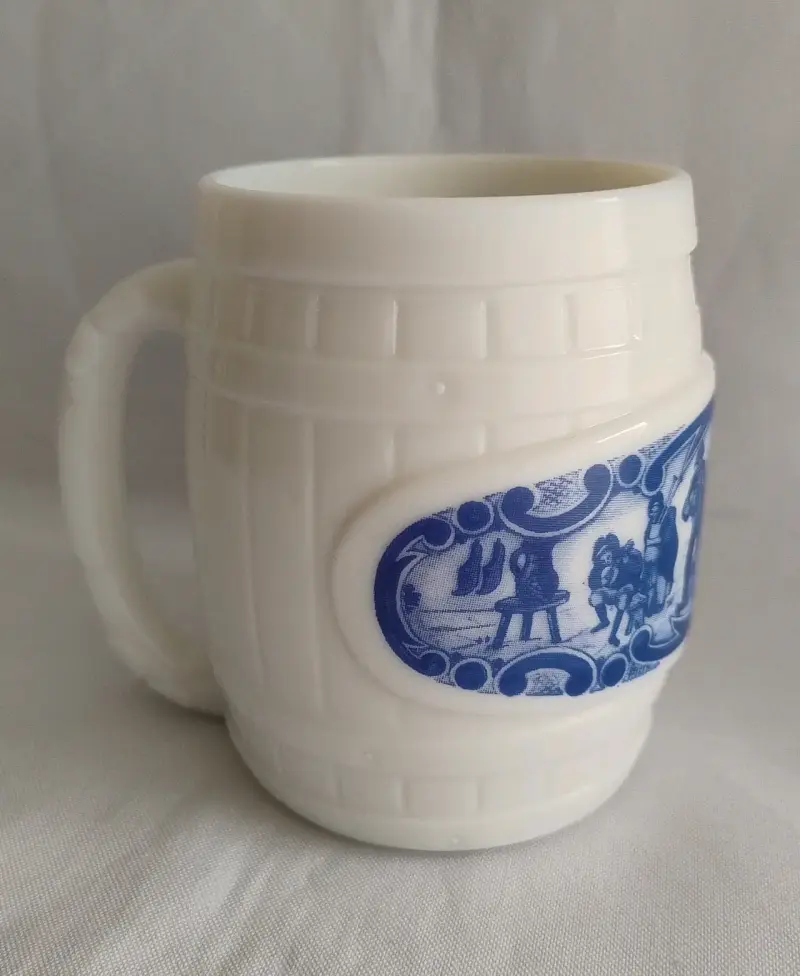 chopero o jarro Milk Glass vintage - 4