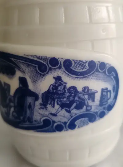 chopero o jarro Milk Glass  vintage - miniatura 6