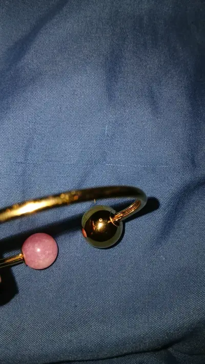 Pulsera Michael Kors dorada con esfera rosa - miniatura 4