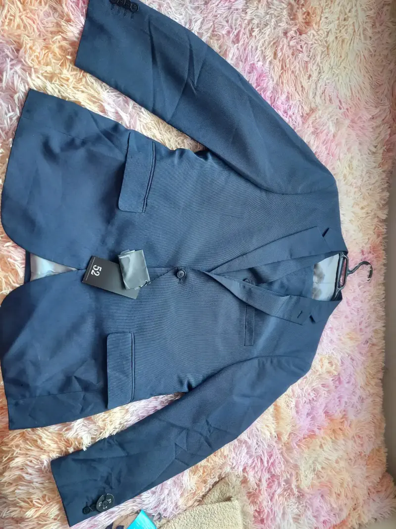 Traje azul oscuro para hombre con chaleco - 2