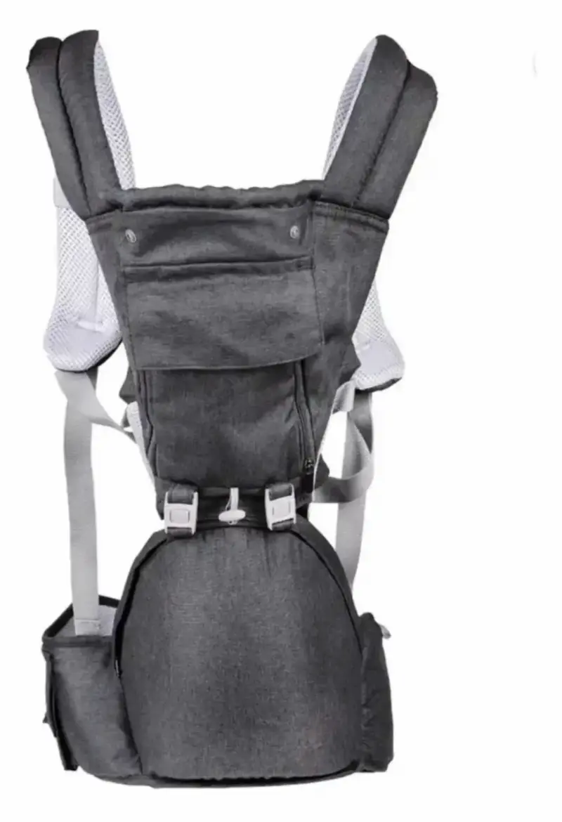 Mochila portabebé ergonómica gris - 1